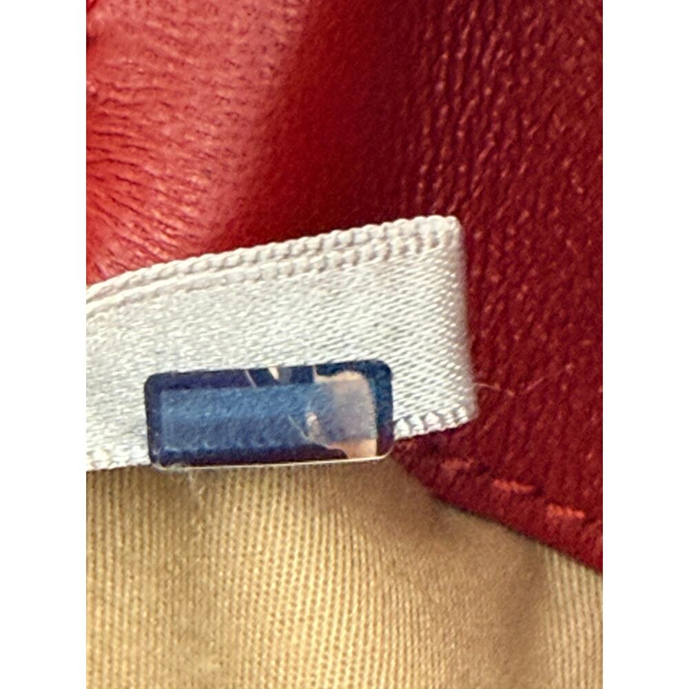 Authentic Jimmy Choo Barra Bucket/Tote | Red Nappa Leather - Picture 7 of 16